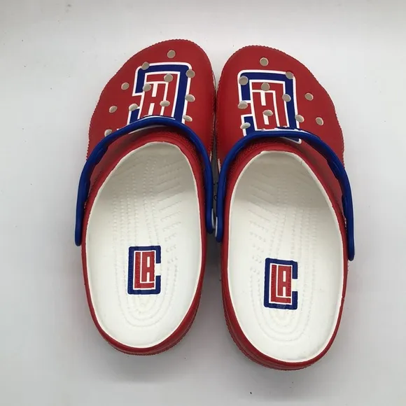 Crocs NBA LA Clippers Classic Clogs Red/Blue NWOB 208863-425