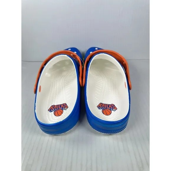 Crocs NBA New York Knicks Classic Clogs Mens Size 10 208862-100 Basketball NEW