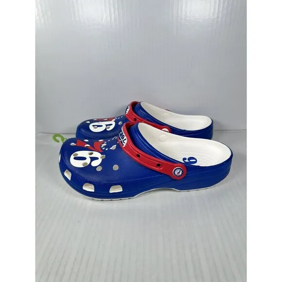 Crocs NBA Philadelphia 76ers Classic Clogs Mens Size 10 208901-100 BRAND NEW