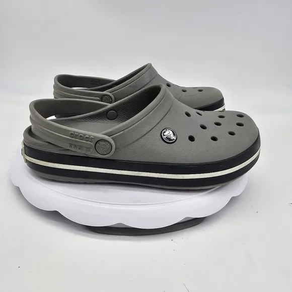 Crocs Shoes Junior 6 Crocband II Gray Clogs Charcoal