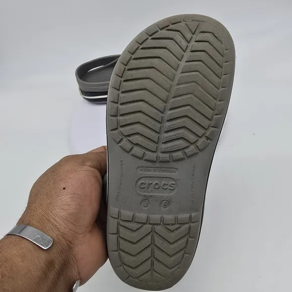 Crocs Shoes Junior 6 Crocband II Gray Clogs Charcoal