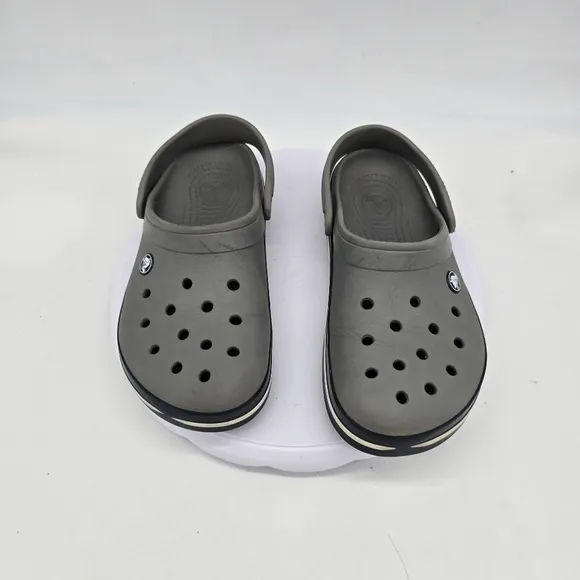Crocs Shoes Junior 6 Crocband II Gray Clogs Charcoal
