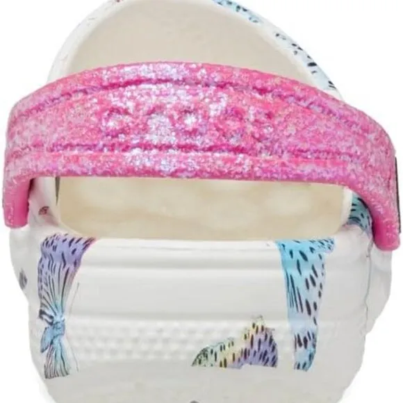 Crocs Unisex-Child Classic Butterfly Clog Toddler 4