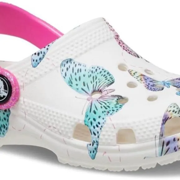 Crocs Unisex-Child Classic Butterfly Clog Toddler 4
