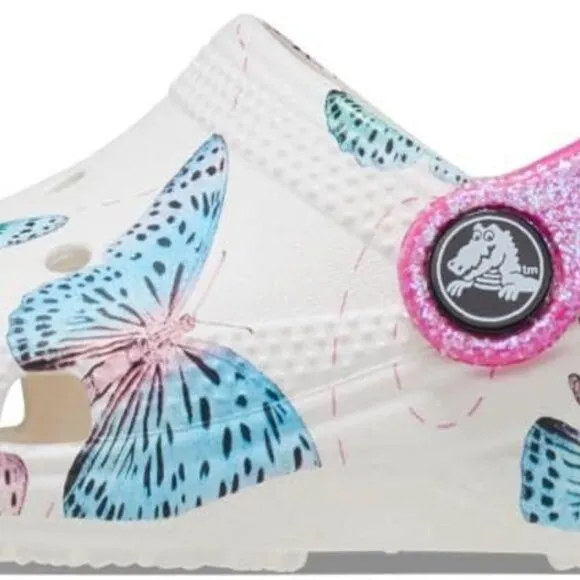 Crocs Unisex-Child Classic Butterfly Clog Toddler 4