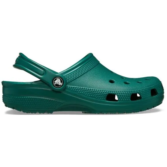 Crocs Classic 10001-302 Clogs Men's Emerald Green Slip On Comfort Shoes FD630