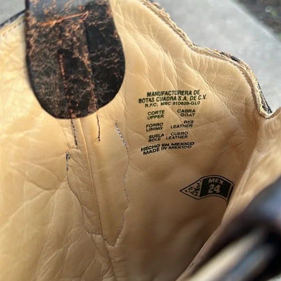 Cuadra Genuine Leather BootsMade in Mexico