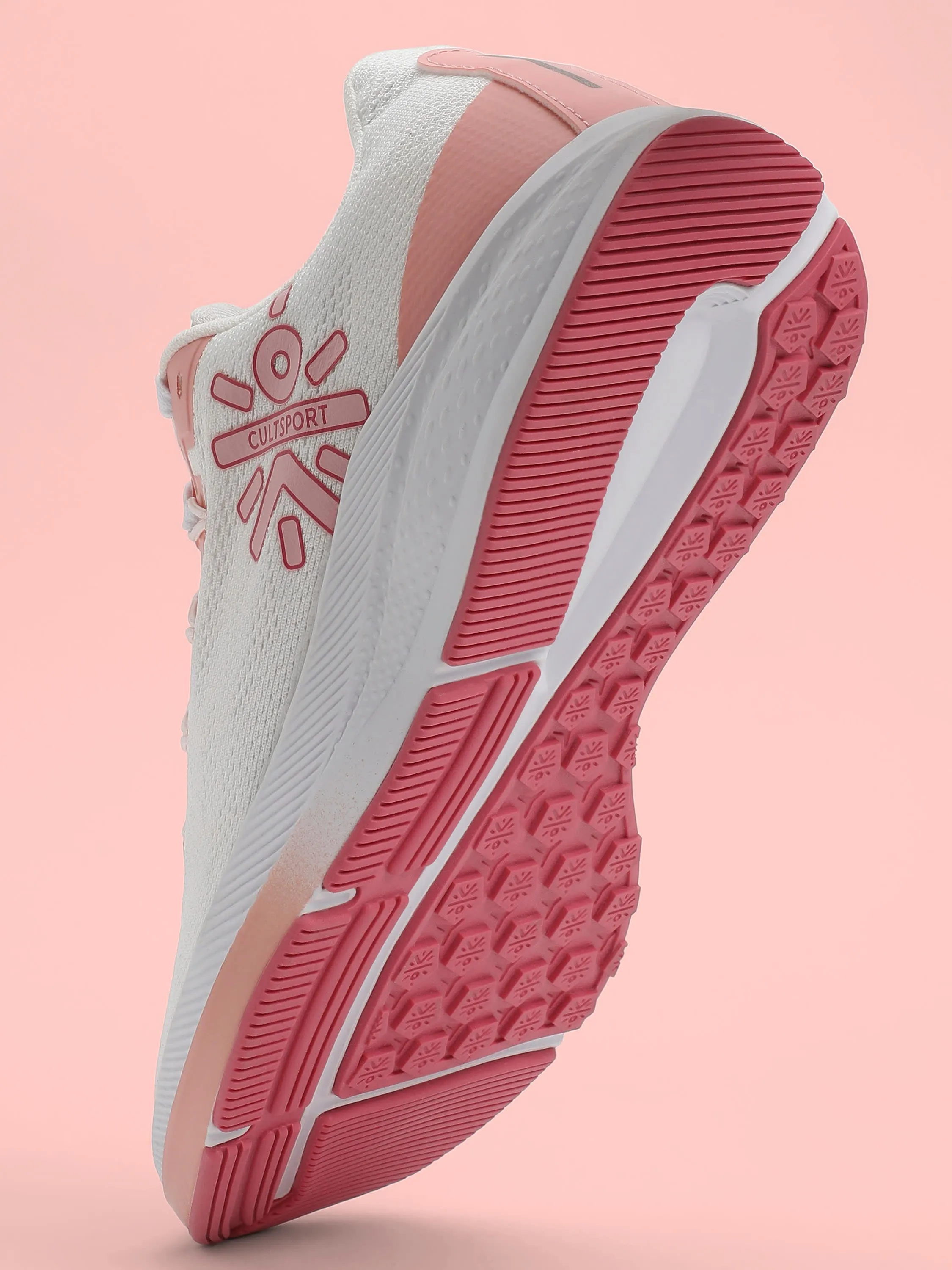 cult Firebird Women Running Shoes - White/Peach