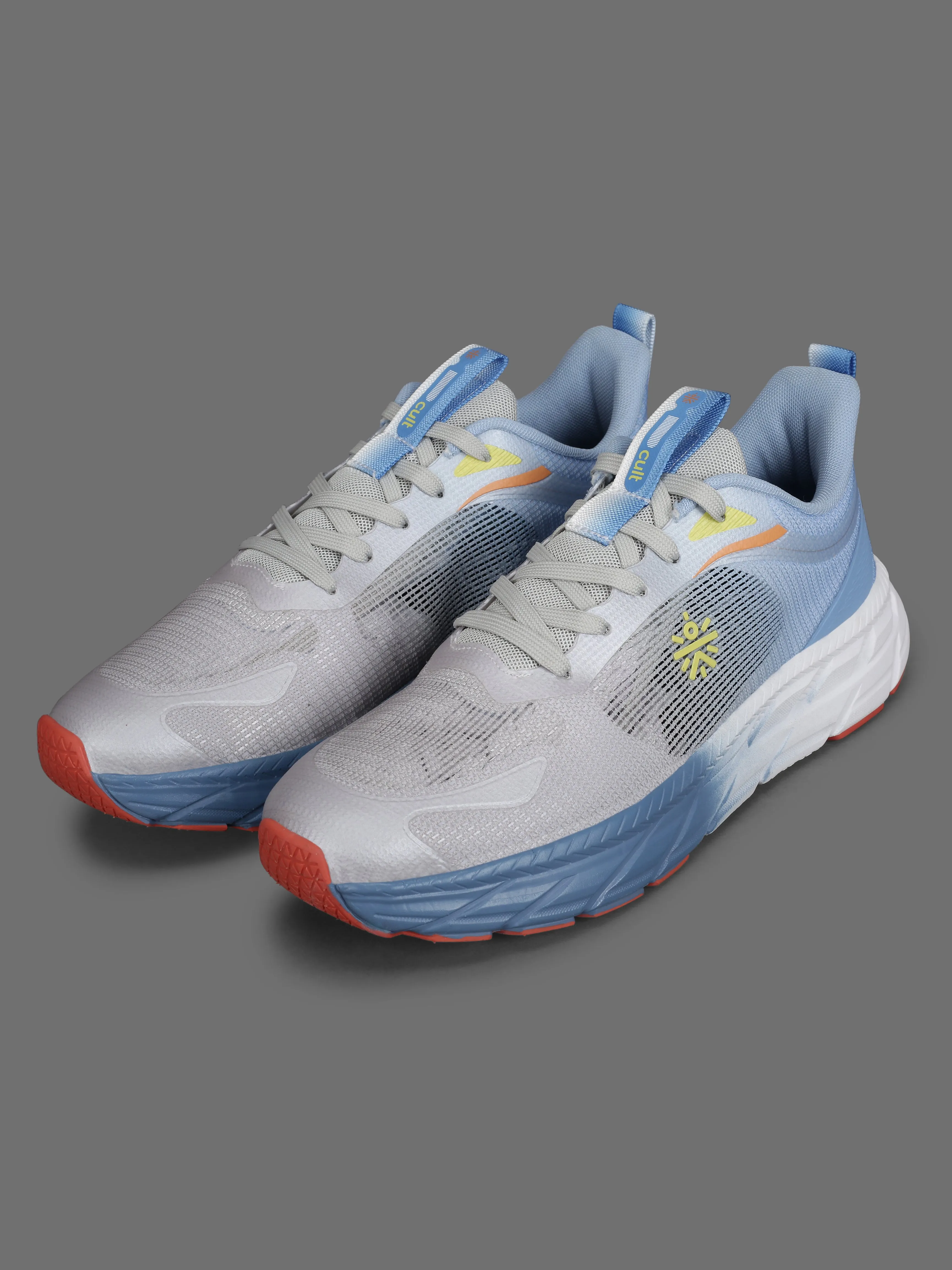 cult Men's Fortis Running Shoes - Grey & Blue