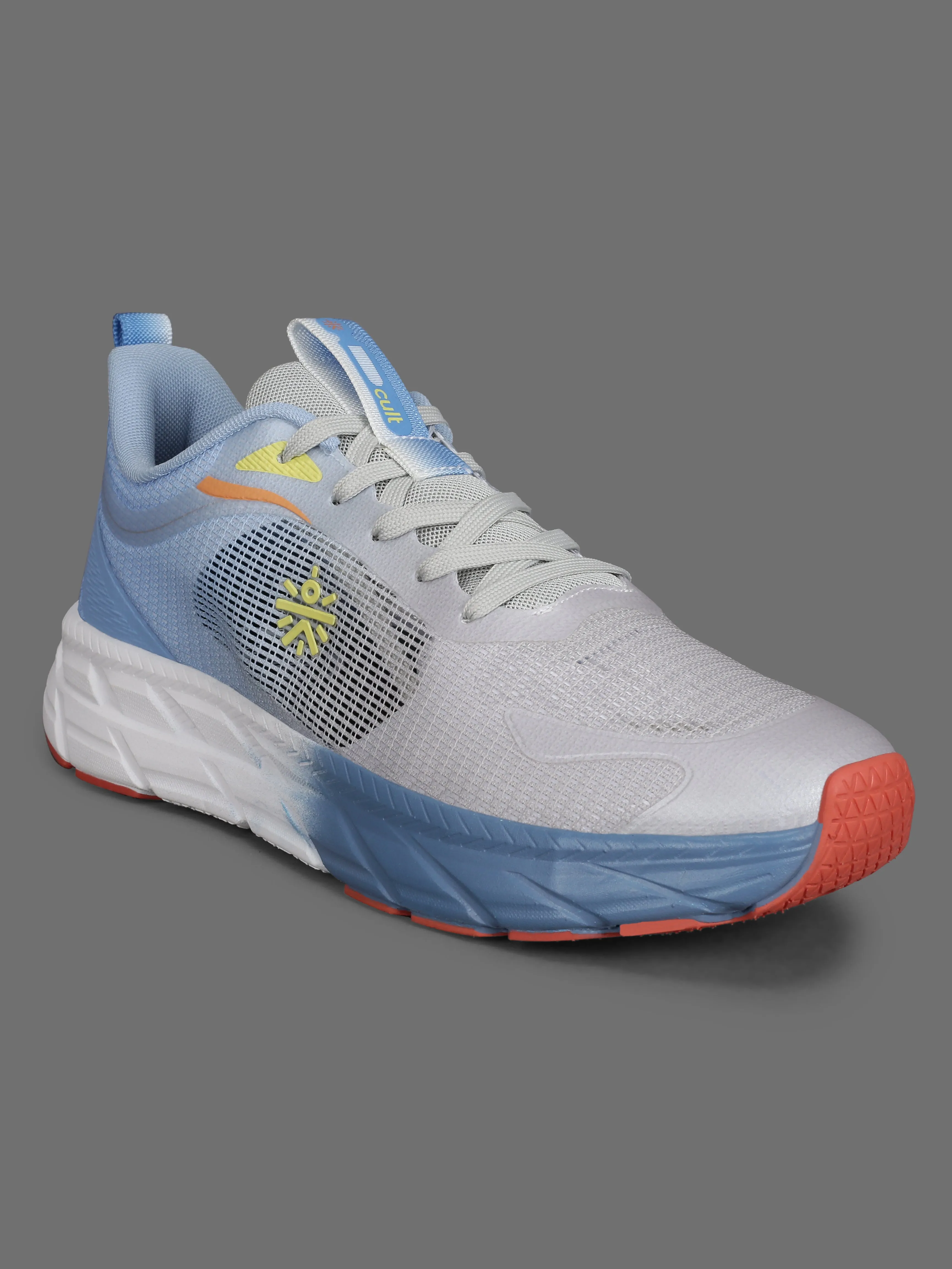 cult Men's Fortis Running Shoes - Grey & Blue