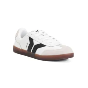 CULTURE OF BRAVE White/Black Leather Fearless Sneakers