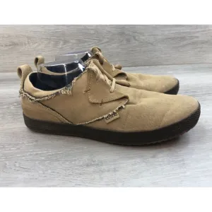 Cushe Lax UM01438 Men 11 Brown Canvas LaceUp Round Toe Comfy Casual Sneaker Shoe