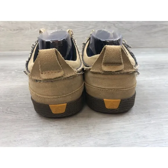 Cushe Lax UM01438 Men 11 Brown Canvas LaceUp Round Toe Comfy Casual Sneaker Shoe