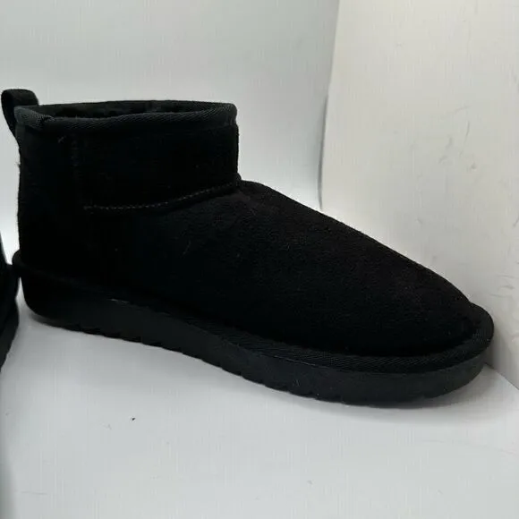 CUSHIONAIRE Women's pull on boot 8.5 BLACK