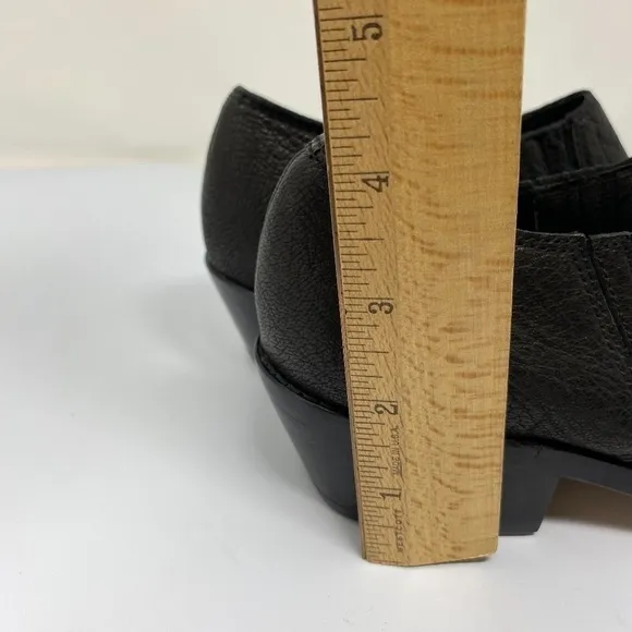 Cynthia Vincent Leather Ankle Boots Black SZ 7.5