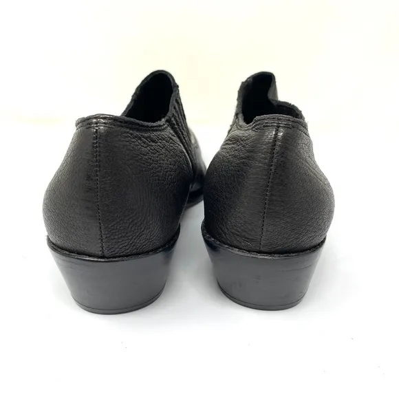 Cynthia Vincent Leather Ankle Boots Black SZ 7.5