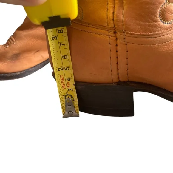 Dan Post Tan Soft Leather Western Boots