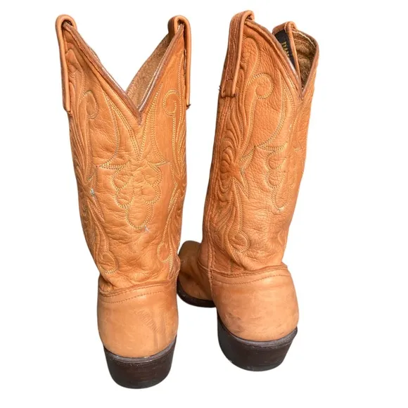 Dan Post Tan Soft Leather Western Boots
