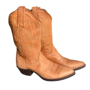 Dan Post Tan Soft Leather Western Boots