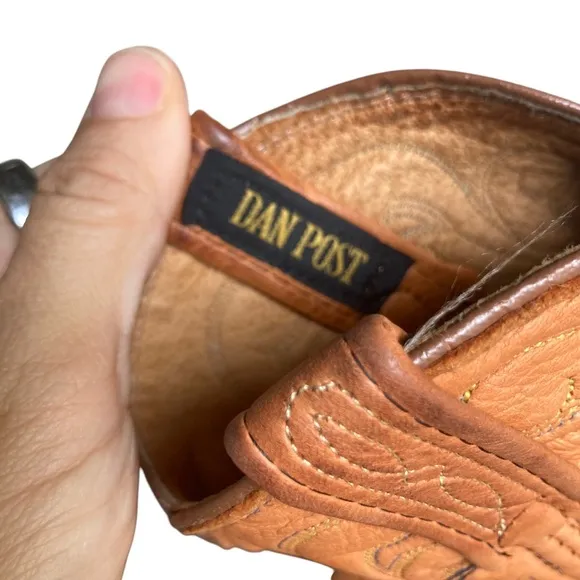 Dan Post Tan Soft Leather Western Boots