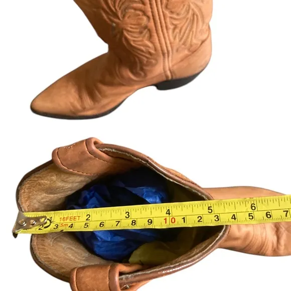 Dan Post Tan Soft Leather Western Boots