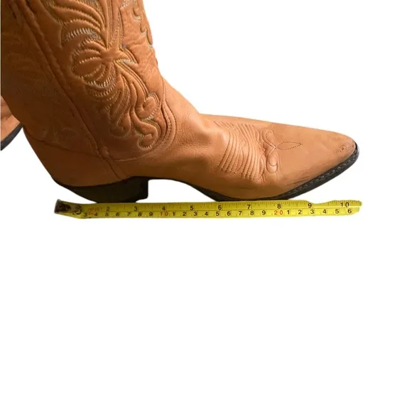 Dan Post Tan Soft Leather Western Boots