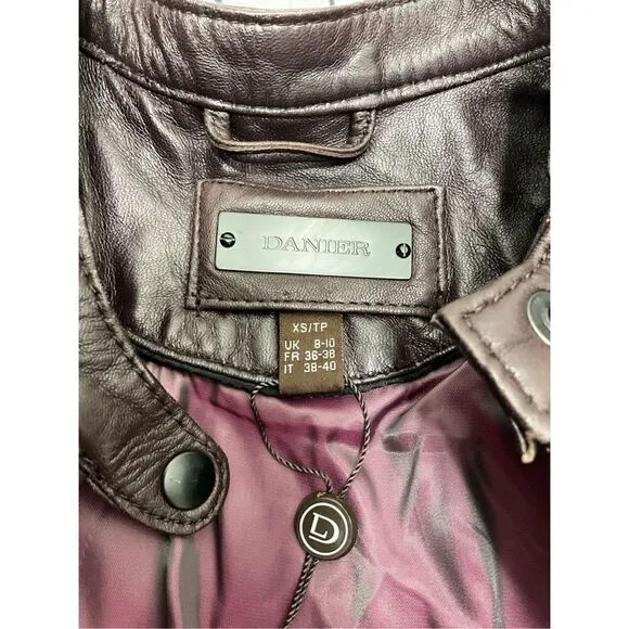 DANIER Leather Moto Jacket