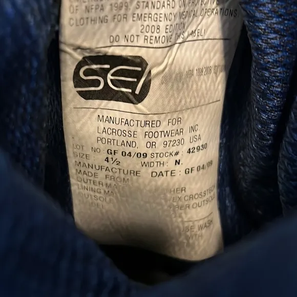 DANNER 8” Striker 11 EMS boots