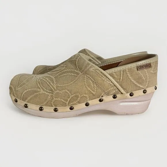 Dansko™ Tan Embroidered Textile Shoes Size 39