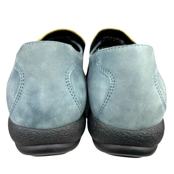Dansko Women’s Geneva Blue Yellow Leather Oxford Size 38 US 7.5/8