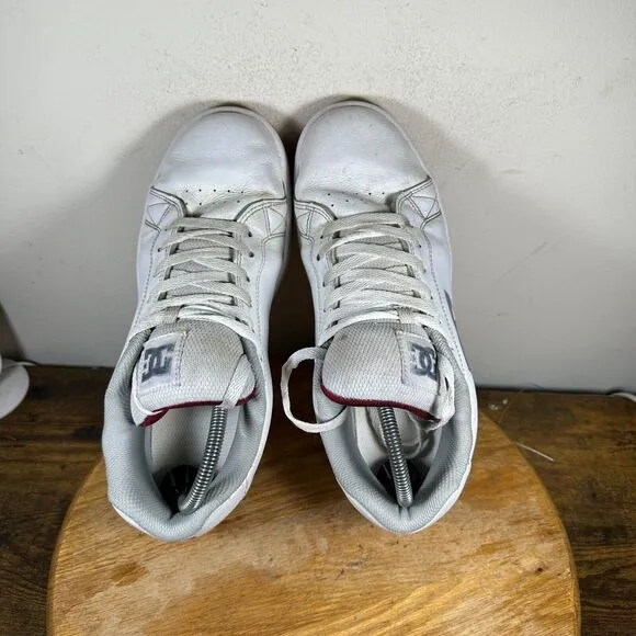 DC Gaveler Skate White Shoes Vintage Rare Sneakers Slip On Mens‎ Size 10