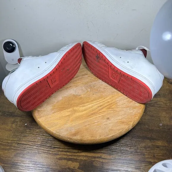 DC Gaveler Skate White Shoes Vintage Rare Sneakers Slip On Mens‎ Size 10
