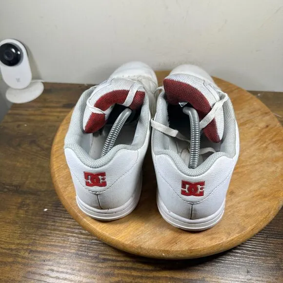 DC Gaveler Skate White Shoes Vintage Rare Sneakers Slip On Mens‎ Size 10