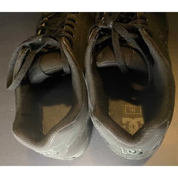 DC PURE Skateboard Shoes Sneakers Black Mens 16 Skater Casual Outdoors