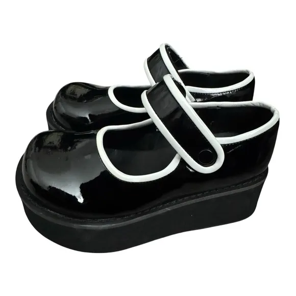 Demonia Platform Mary Jane Shoes Goth Punk Lolita Kawaii Size 6