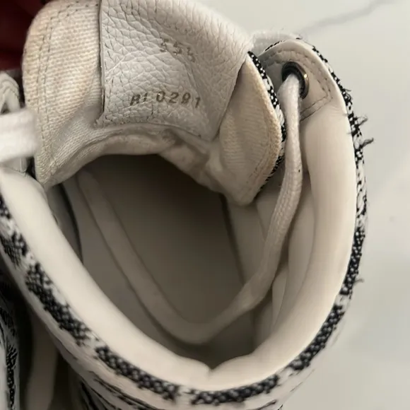 Designer High-Top Sneakers in Black and White