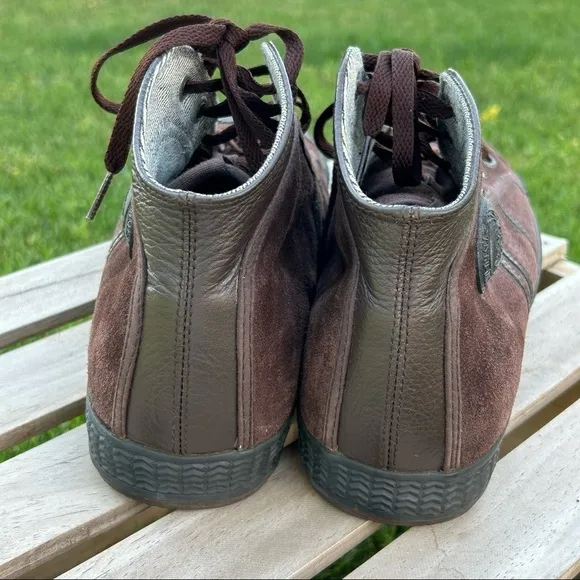 Diesel Leather &amp; Suede Lace-Up Hightop Chucks Sneakers | Size 13