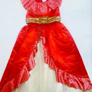 Disney, 7/8Y, s/s poly Princess Elena Costume   accessories
