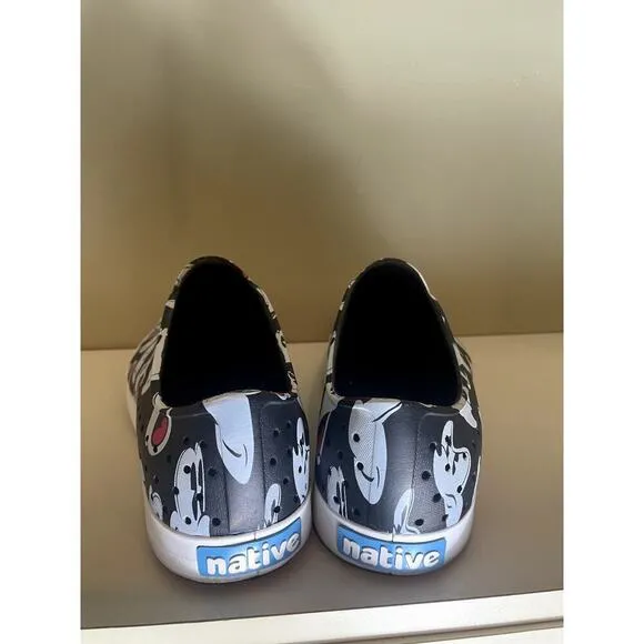 Disney Parks Native Jefferson Mickey Mouse Black Slip On Shoes