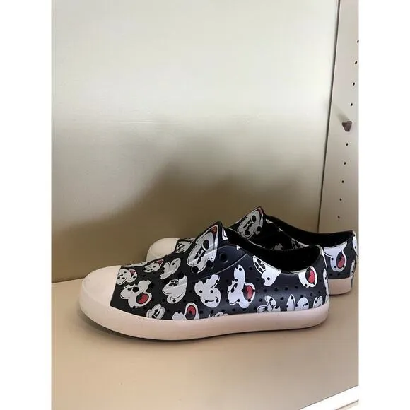 Disney Parks Native Jefferson Mickey Mouse Black Slip On Shoes
