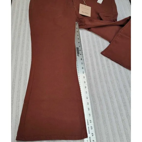 DL1961 Marianna Hewitt Bridget Cropped High Rise Instasculpt Boot Jeans 20W New