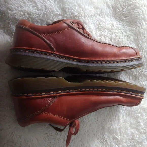 Doc Dr Martens Perry Brown Leather Casual Shoes Size US M 10