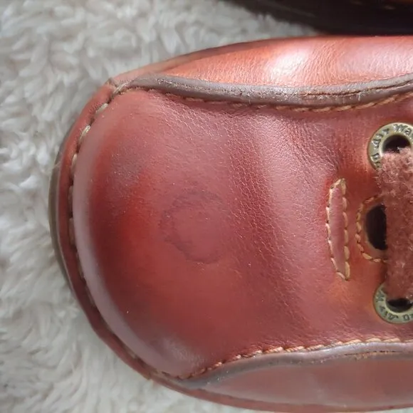 Doc Dr Martens Perry Brown Leather Casual Shoes Size US M 10