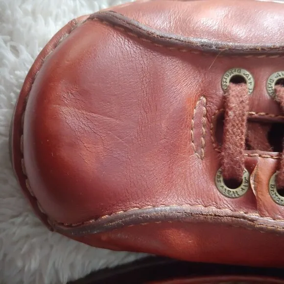 Doc Dr Martens Perry Brown Leather Casual Shoes Size US M 10