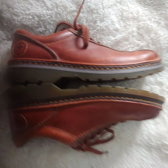 Doc Dr Martens Perry Brown Leather Casual Shoes Size US M 10