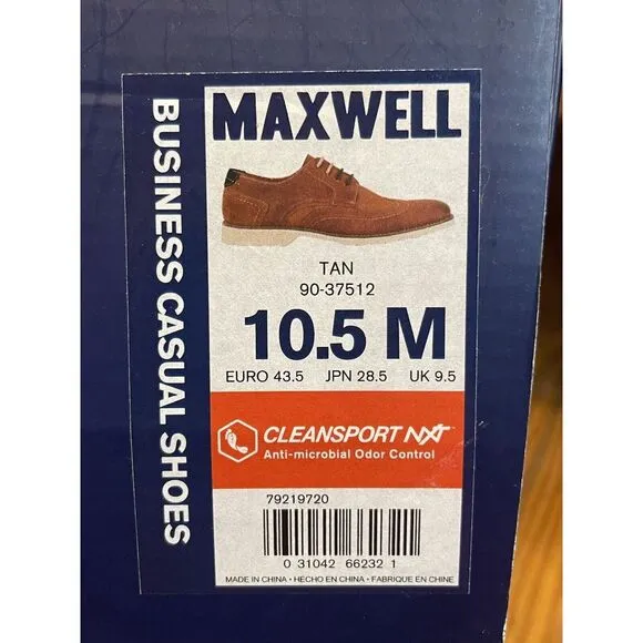 Dockers‎ &quot;Maxwell&quot; Business Casual Tan Shoes Size 10.5 M EUC