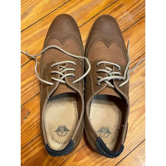 Dockers‎ &quot;Maxwell&quot; Business Casual Tan Shoes Size 10.5 M EUC