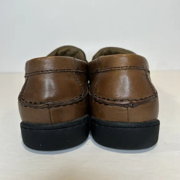 Dockers Sinclair Loafers Men's 13 Wide Brown Casual Shoes Leather Tassel Kiltie