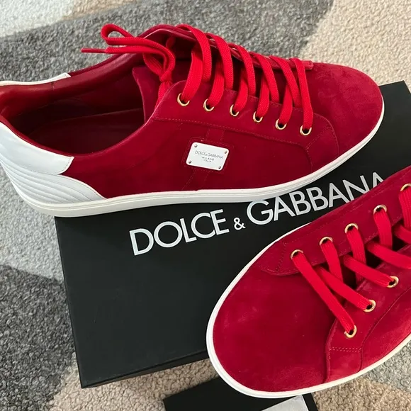 Dolce and Gabbana suede mens sneakers