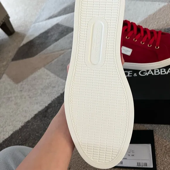 Dolce and Gabbana suede mens sneakers